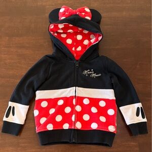 Disney Black and Red Minnie Mouse Hoodie
